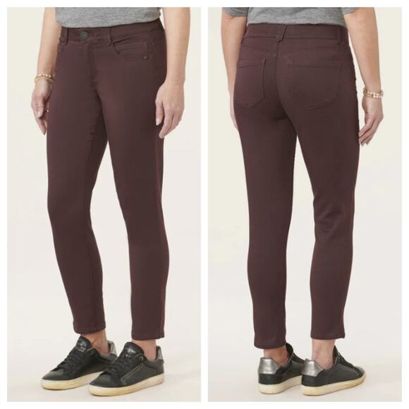 Democracy Women's Ab Solution Ankle Length Colored Jegging Brown Size 14 - Picture 1 of 8